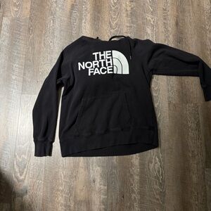 The North Face Black Sweatshirt with White Logo
